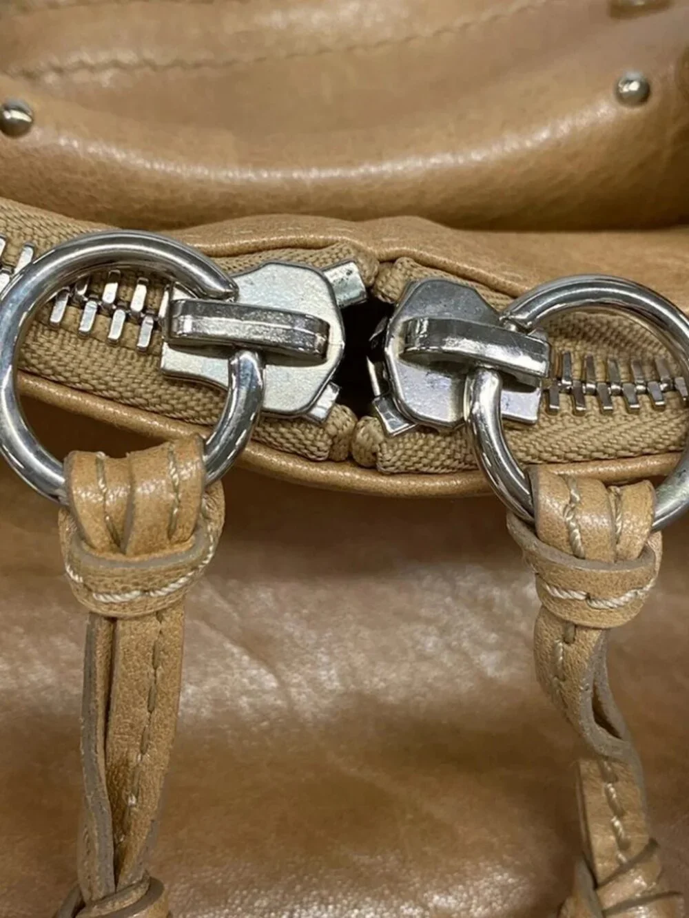 Chloe Paddington 8SS091-7A457 Beige Leather Shoulder Bag